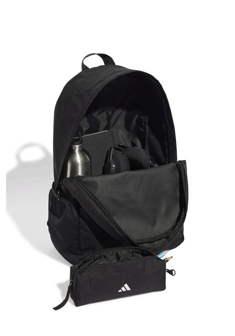 Adidas Classic 3 Bar Logo Backpack with Pencil Case Black White Unisex ADIDAS CORE | Backpacks | JI8081-